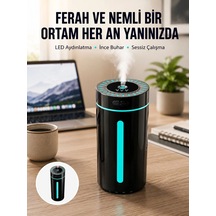 Hubrendy Tekno Ultrasonik Nemlendirici Led Işıklı Aromaterapi Difüzör Sessiz Çalışma Yeni Nesil