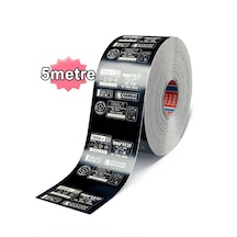 Tesa 6930 Lazer Etiket Bandı Siyah 5mt Tesa Etiket Bant Mat Siyah