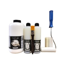 Cadence 2 Litre Beyaz Boya + 1 Litre Ultimate Kalın Sır Vernik + Desen 2,5cm Ipek Fırça Karışık Karışık