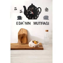 Mutfak Duvar Saati Seti Siyah