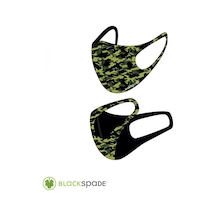 BLACKSPADE Çocuk Koruyucu Maske Yeşil Kamo S2