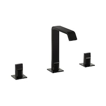 VitrA Suit A4278439 3 Delikli Lavabolar İçin Lavabo Bataryası Parlak Siyah