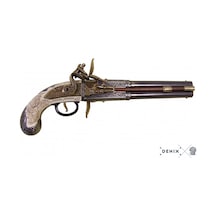 Denix-double-barrelled Turn-over Pıstol, Uk, 1750