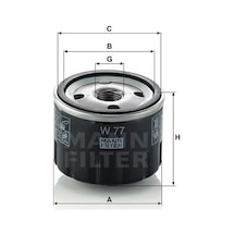 MANN W77 YAĞ FİLTRESİ R5 I 1.3 45HP 10 79-09 84