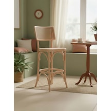 Sofa Ahşap Bar Sandalyesi Natural