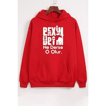 Uyguntarz Beyim Ne Derse O Olur Katlamalı Sweatshirt Kırmızıc