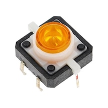 12x12mm Sarı Led Işıklı Tact Switch
