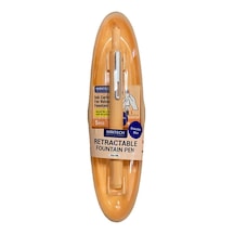 Wrıtech W-784 Basmalı Dolma Kalem Turuncu Gövde - Blister Ahşap