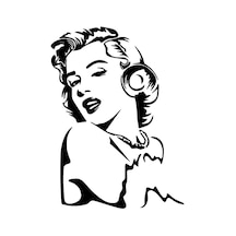 Marilyn Monroe Sticker 20 X 28 Cm
