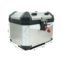 Gp Kompozit Base Universal 32 Lt Alüminyum Motosiklet Çantası Gri Diğer