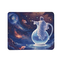 Tr Burç Desenli Tip Kaymaz Taban Optik Bilgisayar Notebook Mouse Pad Maus Pad Kova Burcu