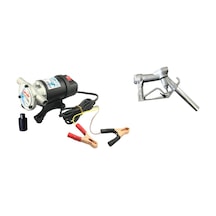 Gross 12 Volt Vakumlu Sıvı Aktarım 3/4"Mazot Su Süt Pompası Kendi