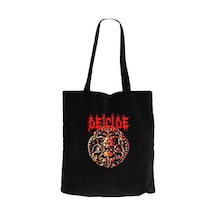 Deicide Album Siyah Kanvas Bez Çanta Siyah