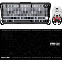 Gravastar K1 Mekanik Gaming Klavye, M1 Pro Kablosuz Optik Mouse Ve Mousepad Oyuncu Seti, Gradient Bl Optik
