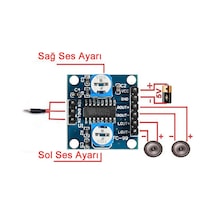 Pam8406 Modül 2 X 5w Sterio Ses Yükseltici Amfi Class D
