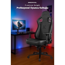 Knight Premium Oyuncu Koltuğu, 4d Kolçak, Frog Mekanizma, Siyah Çok Renkli