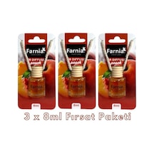Farnia Yüksek Esanslı Askılı Araç Kokusu Edp Parfüm Şeftali 8 Ml 3 Adet Avantaj Paketi