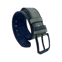 Haki Yeşil Süet Suni Deri Dikişli Model 4.5 Cm.lik Unisex Spor Kemer - 4510-10 001 Haki