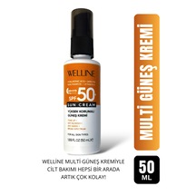 Welline Yüksek Koruyucu Güneş Kremi SPF50+ 50 ML