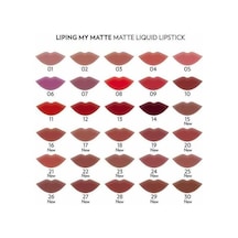 Liping My Likit Ruj No: 30 - Suya Dayanıklı Ultra Mat Ruj Diğer
