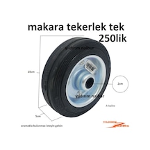 250 Lük Yük Arabası Makara Teker Dolgu Lastik Sehpa Duble Boy Büy