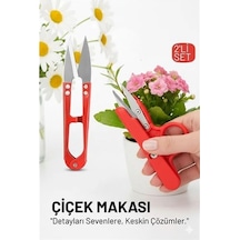 Mey İthalat Profesyonel 2 Li Mini Budama Seti: Hassas Çiçek Ve Bitki Makası - Çelik Ultra Keskin Seri