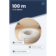Elektrik Kablosu ² Cca Ttr 100 M Ev Ve Ofis İç Tesisat Aydınlatma