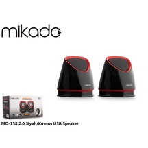 Mikado Md-158 2.0 Siyah/Beyaz Usb Speaker