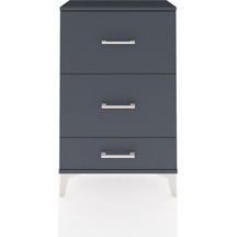 Arges Komodin 3 Çekmeceli 60x30x96 Antrasit-antrasit Antrasit