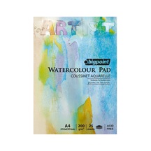 Bigpoint Suluboya Blok 200 Gram A4 - 25 Yaprak Watercolour Pad
