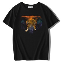Brz Kids Unisex Çocuk Colorful Elephant T-shirt-siyah