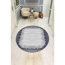 Dijital Baskı Modern Kaymaz Taban Halı H0356 Renkli