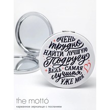 The Motto Katlanabilir Cep Aynası Arkadaş Içi N Hediye 286297357 Beyaz