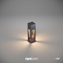 FoneLight AKA Set Üstü 35 cm LED Bahçe Yol Aydınlatması Antrasit Alüminyum IP65 Peyzaj Aydınlatma Armatürü 3000K