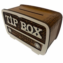 Tipbox Radyo Tasarımlı Ahşağ Kumbara Bahşiş Kutusu