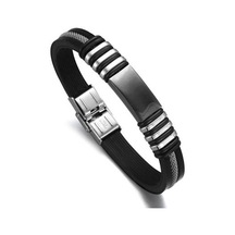 Ehediye Chavin Siyah Ipc Kap. Kaçuk Çelik Erkek Bileklik Cy86 Çok Renkli