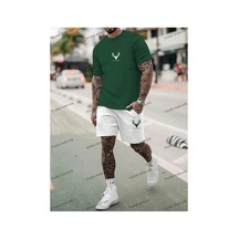 Alt/üst T-shirt Ve Şort Takımı Kod Alt166 Yeşil