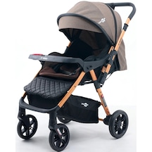 2-way Çift Yönlü Bebek Arabası Wood Brown