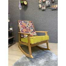 Asedia Asedia Iskandinav Kestane Sarı Retro Sallanan Bahçe Koltuğu Sarı