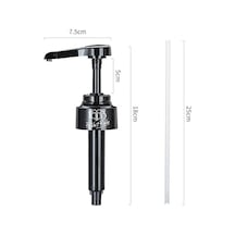 Siyah-kahve 1 Litre Dağıtıcı Şurup Pompası Berry Pompa Kafası Monin Şurubu 10ml İçin Siyah Sıvı Dağıtıcı