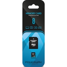 Powerway 8 GB MicroSDHC Hafıza Kartı + Adaptör