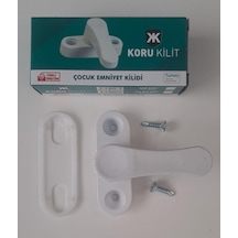 Koru Kilit Çocuk Emniyet Kilidi Zamak Metal - Beyaz Diğer