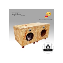 Kedigram Kedi Kulübesi Kedi Evi Magicboxes Natural Dış Mekan Monte 36 x 37 x 93 CM