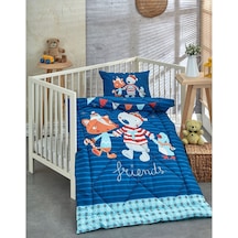 Komfort Home Baskılı %100 Pamuklu Sil Bebek Yorganı+Yastık