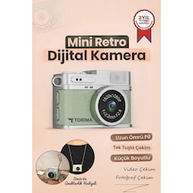 Mini Dijital Kamera Selfie Video Vlog Kamerası Mini Anahtarlık 1080p Cmr35 Açık Yeşil