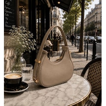 Housebags Diamente New Trend El Ve Omuz Çantası Vizon