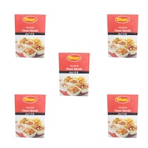 Yelpaze Shan Chaat Masala Salata Meyve Atıştırma Baharatı 5 x 45 G