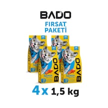 Bado Yetişkin Kedi Maması Somonlu 1,5 Kg 4'lü