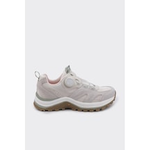 Derinet İthal Malzeme Cırt Ayarlı Kadın Sneaker Bej Bej