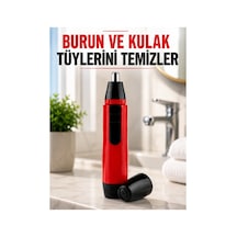 Novento Kulak Burun Tüy Temizleme Makinası Pilli Kırmızı Ergonomik Yeni Nesil Renkli